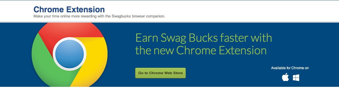 Swagbucks التمديد