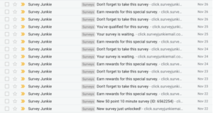 Survey Junkie email